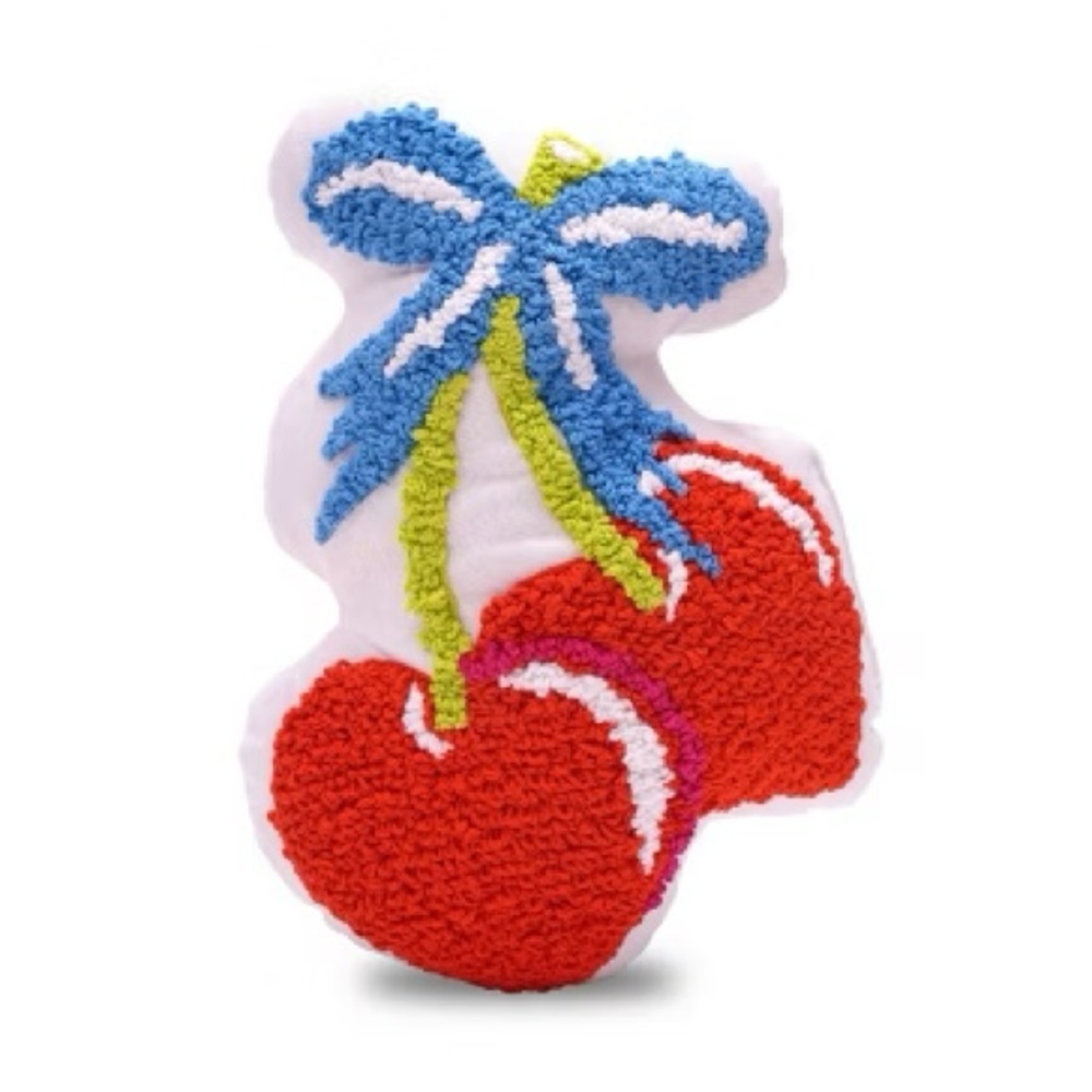 NEW Zadora Teen Room Heart Cherries Pillow